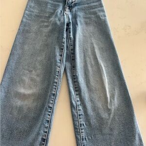 Blue Women's Wide-Leg Jeans